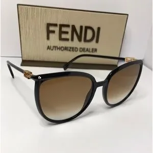 Fendi | Accessories | New Fendi Black Brown Oversized Womens  display picture 2